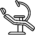 silla de sala de clínica